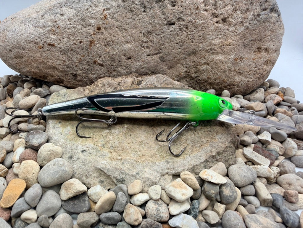 Green Flounder Pounder Bandit Suspending